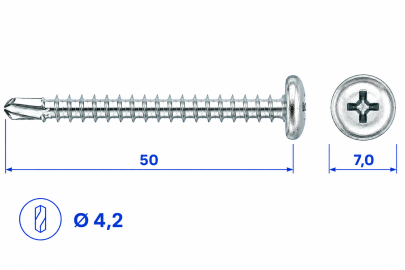 VIJAK DIN 7504 N 4,2x50